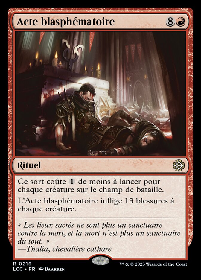 image Acte blasphématoire