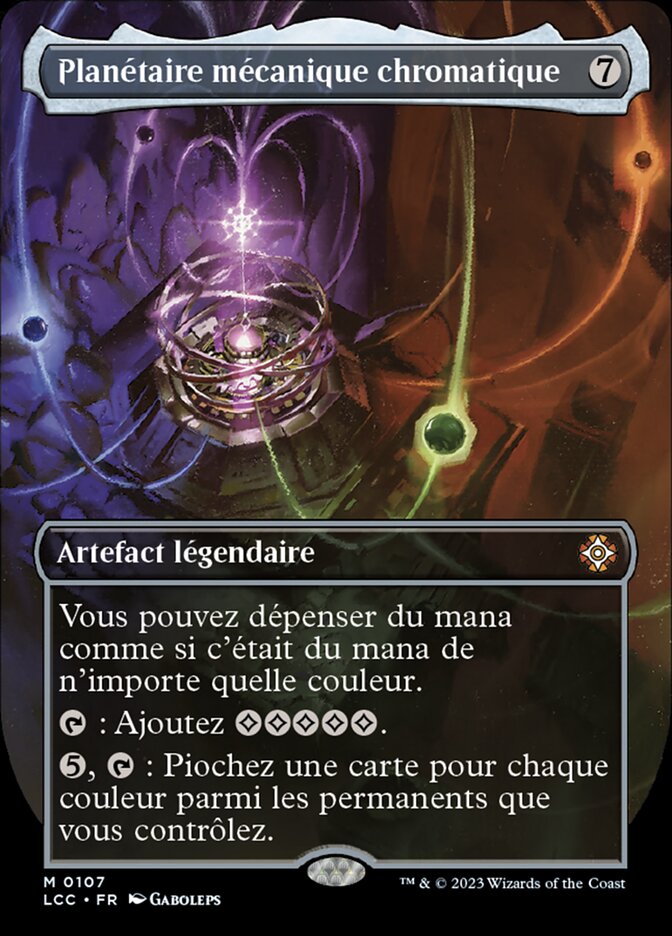 image Planétaire mécanique chromatique