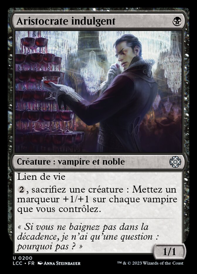 image Aristocrate indulgent