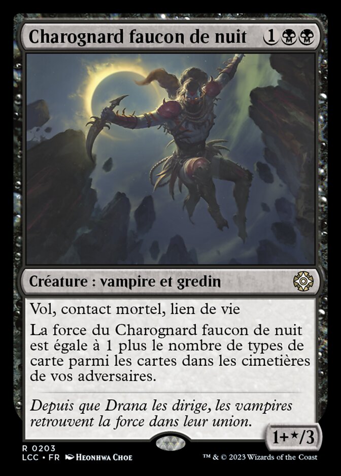 image Charognard faucon de nuit