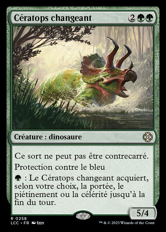 image Cératops changeant