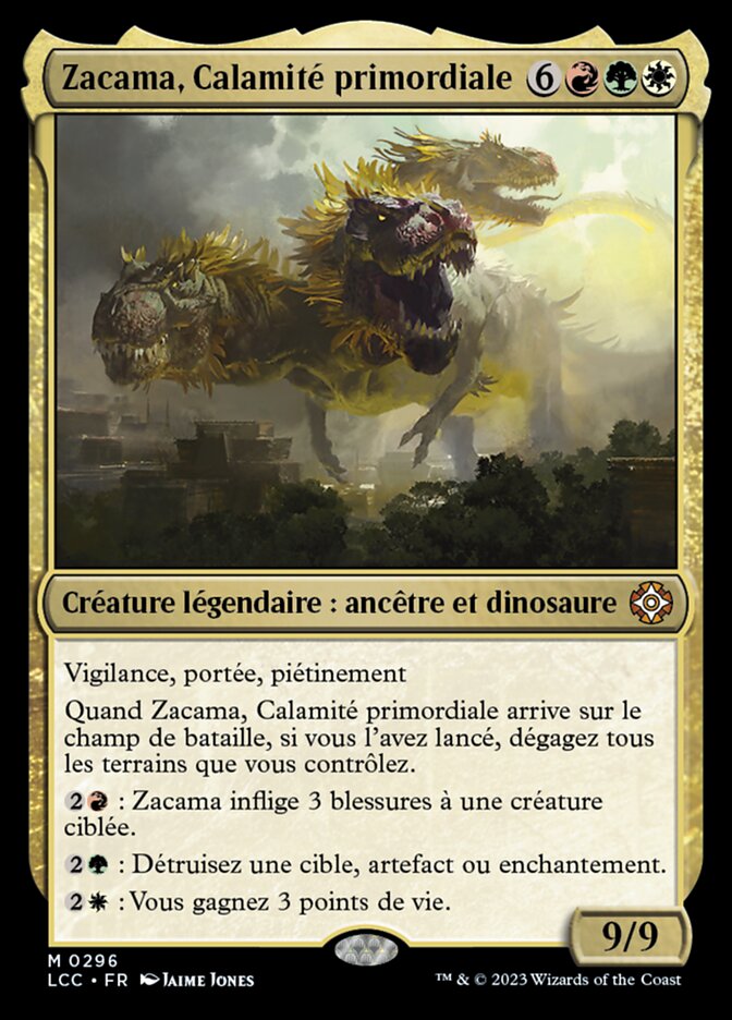 image Zacama, Calamité primordiale