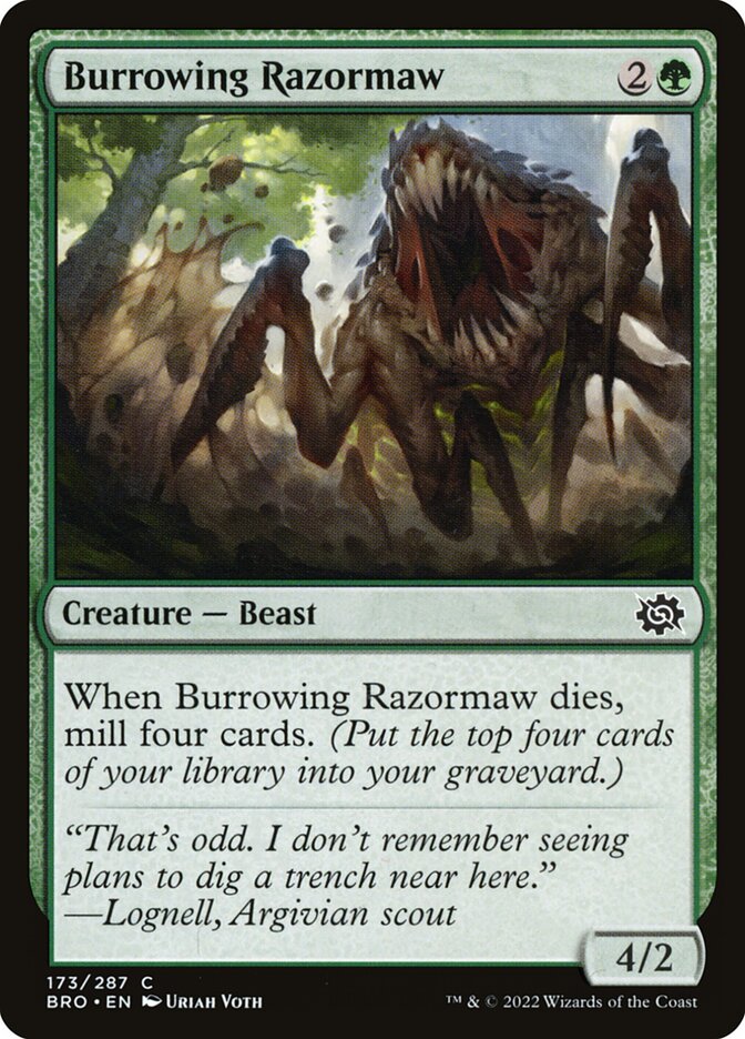 image Burrowing Razormaw
