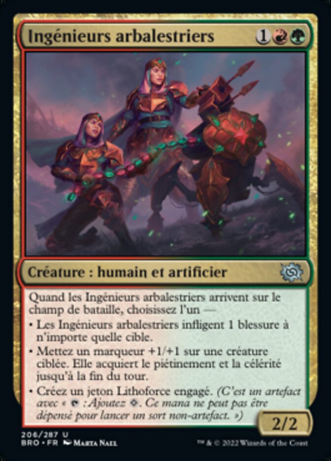 image Ingénieurs arbalestriers