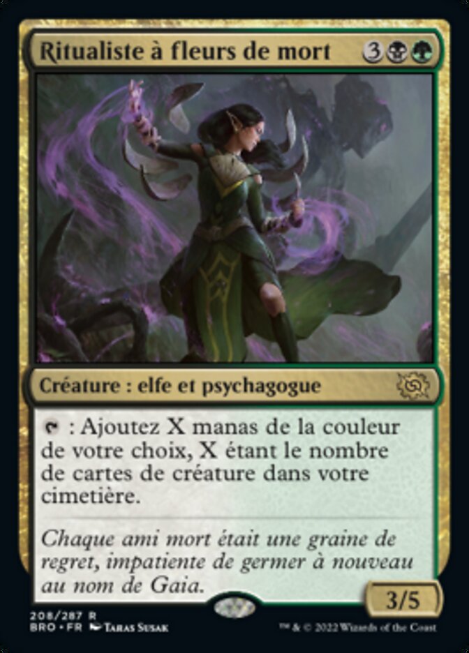 image Ritualiste à fleurs de mort