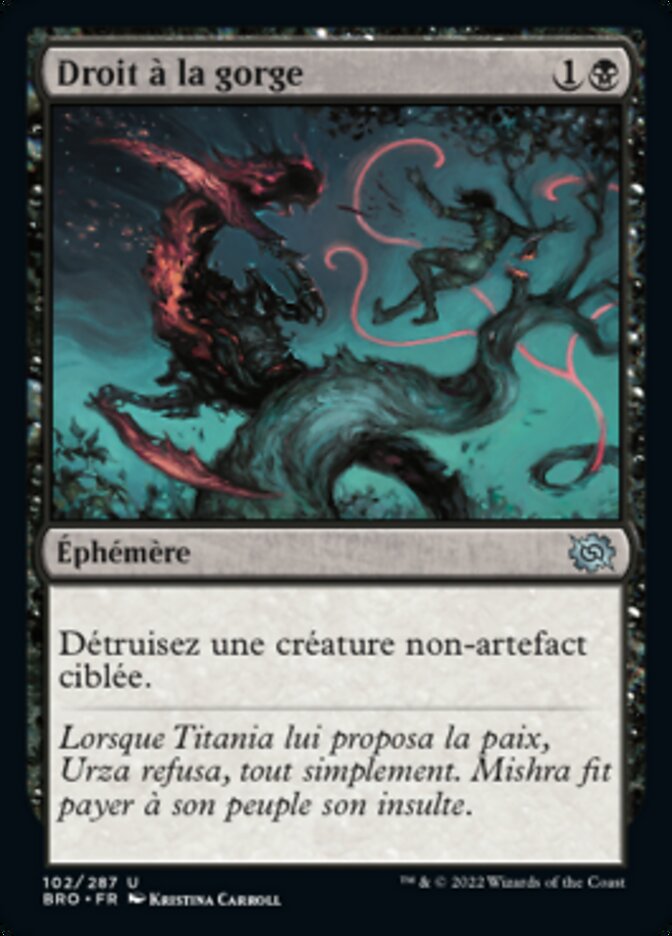 image Droit à la gorge