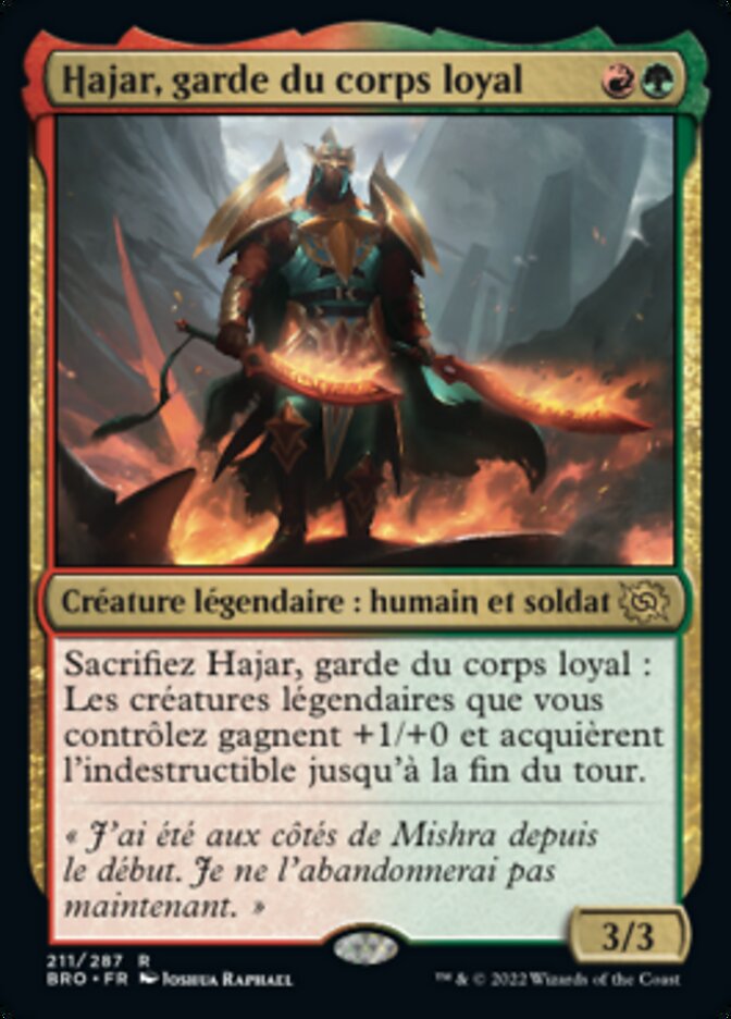 image Hajar, garde du corps loyal