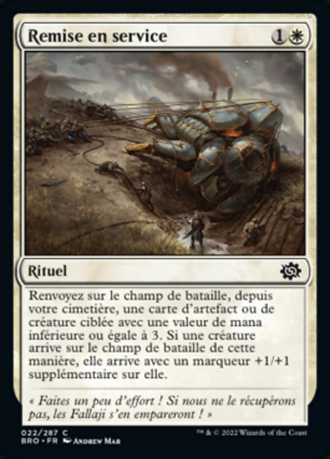 image Remise en service