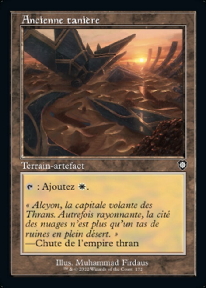 image Ancienne tanière