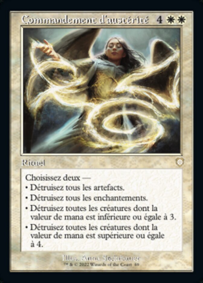 image Commandement d'austérité