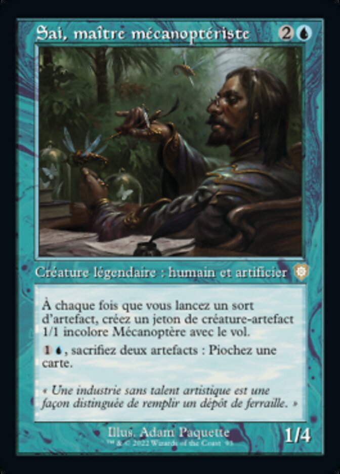 image Sai, maître mécanoptériste