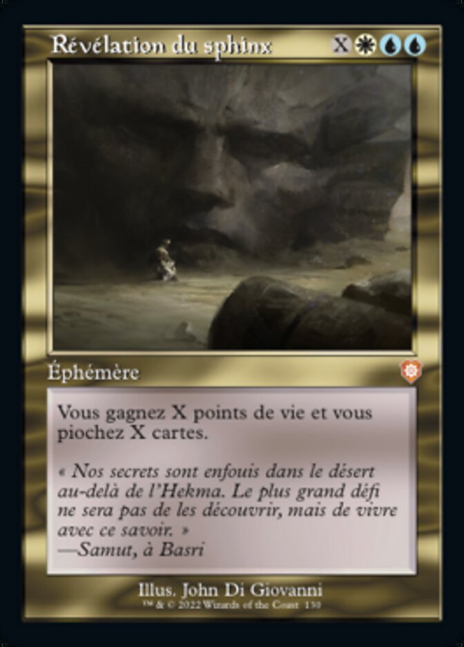 image Révélation du sphinx
