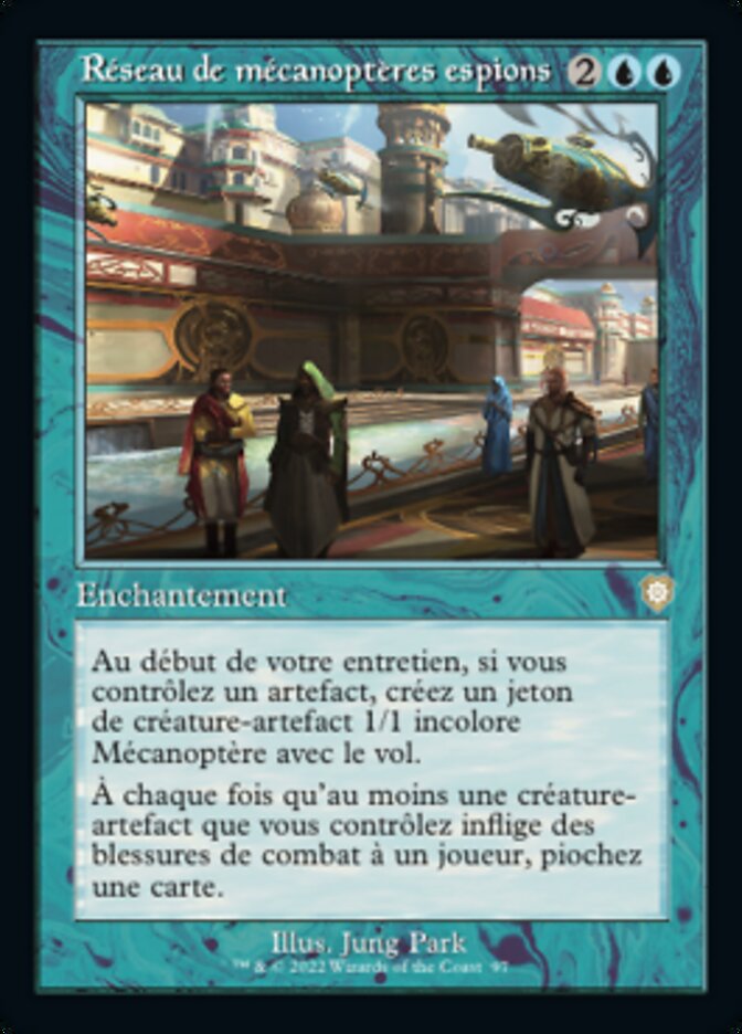 image Réseau de mécanoptères espions