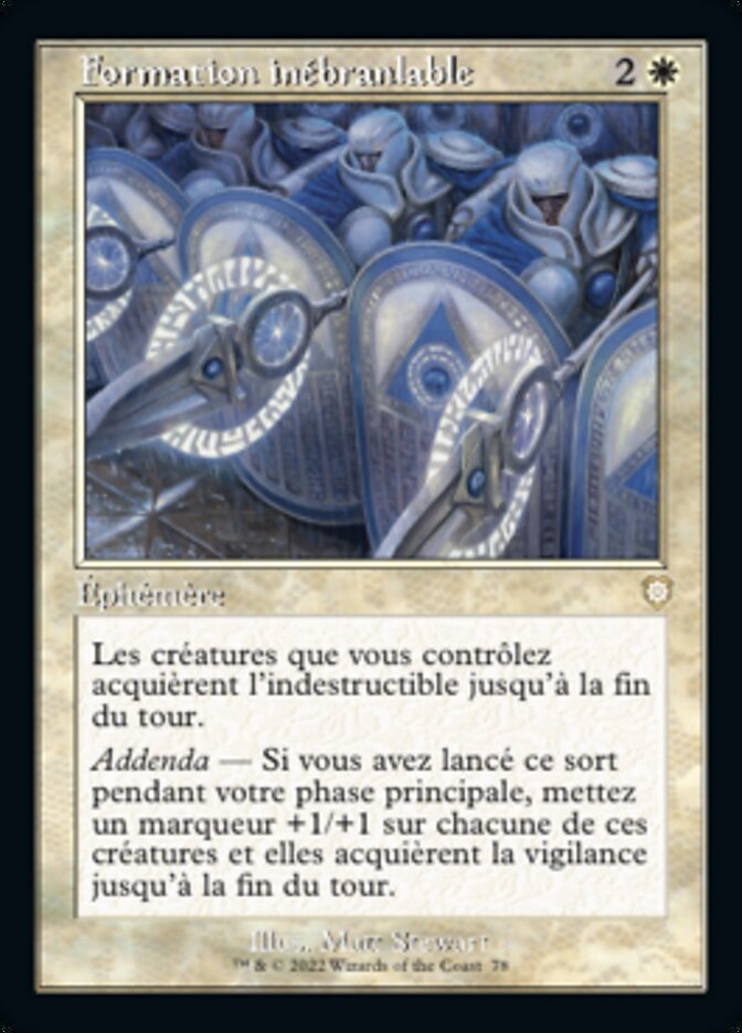 image Formation inébranlable