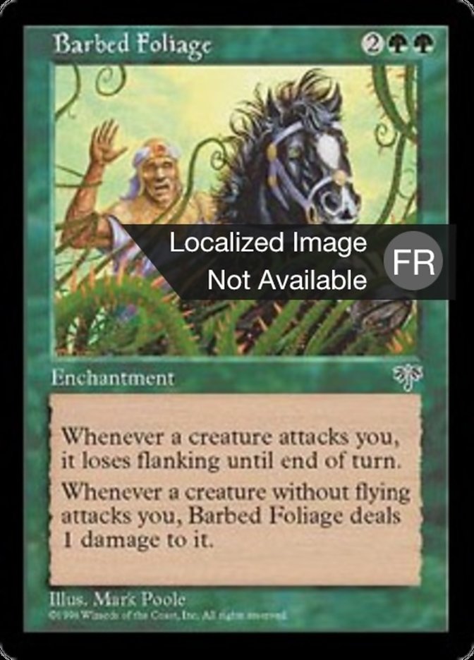 image Frondaison barbelée