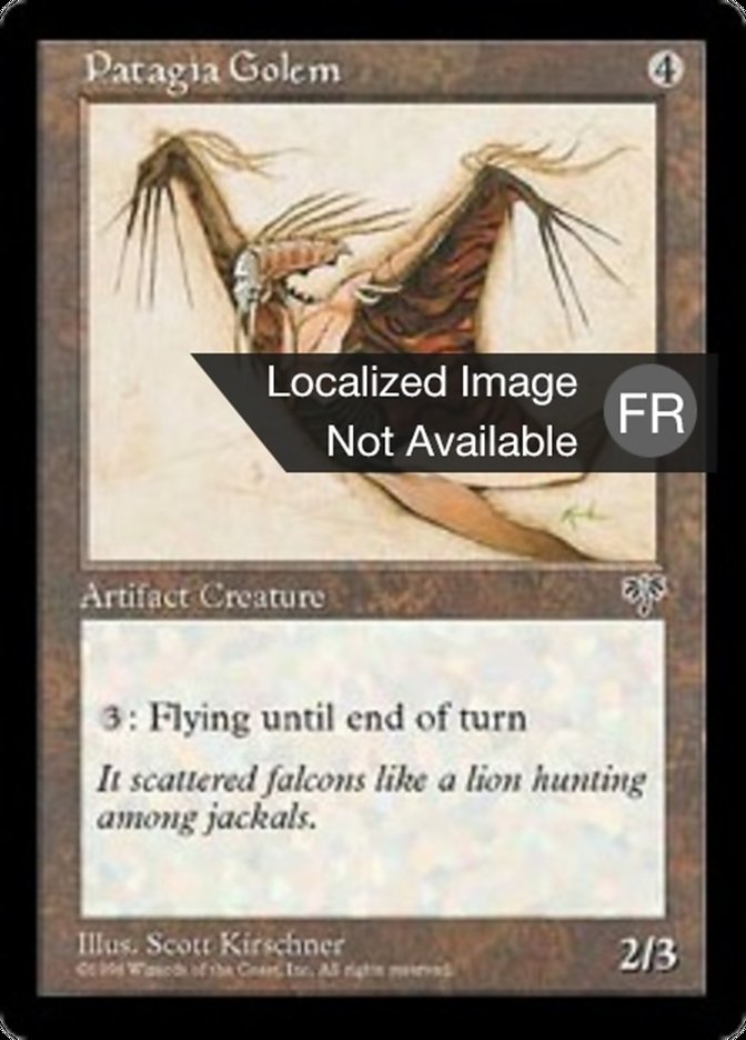 image Golem à patagia