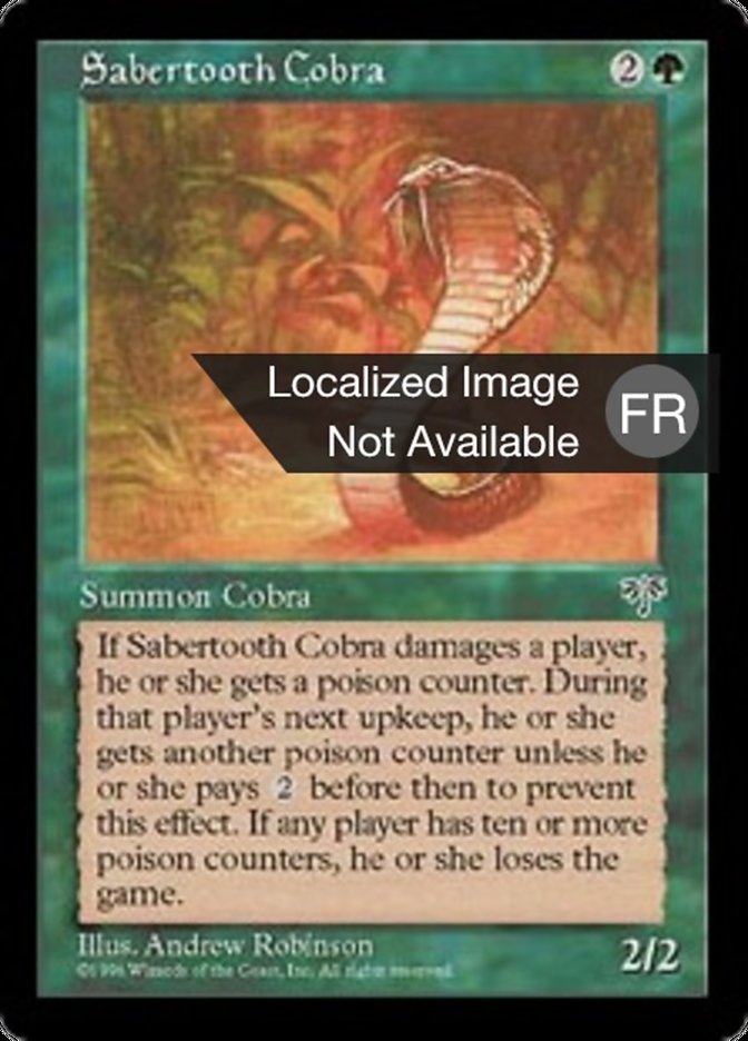 image Cobra à dents de sabre