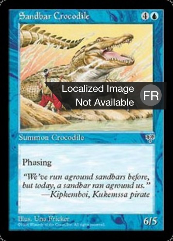 image Crocodile des bancs de sable