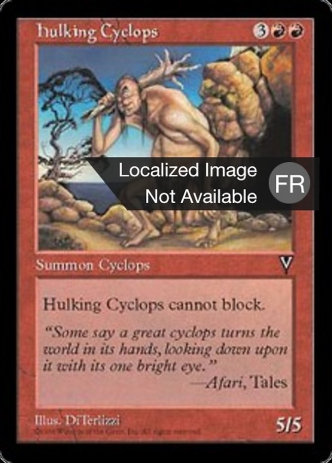 image Cyclope lourdaud