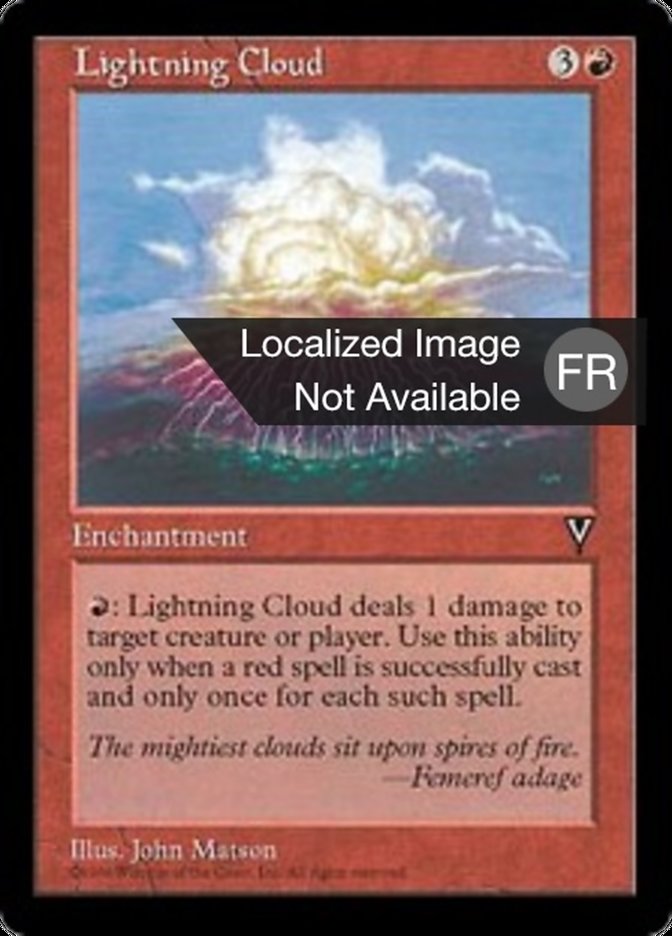 image Nuage d'éclairs