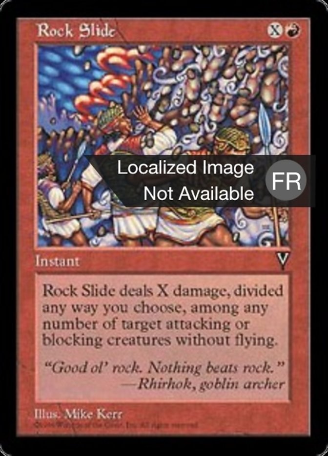 image Glissement de roches