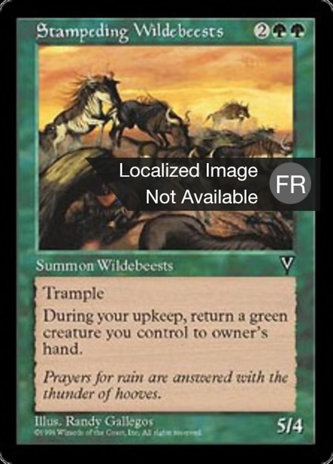 image Ruée de gnous