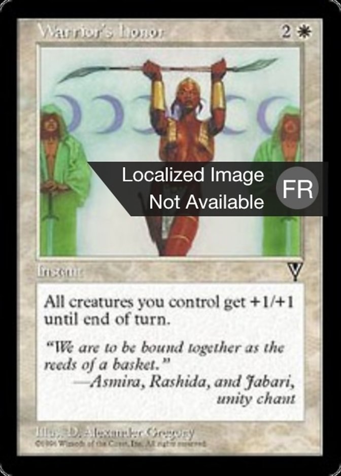 image Honneur du guerrier