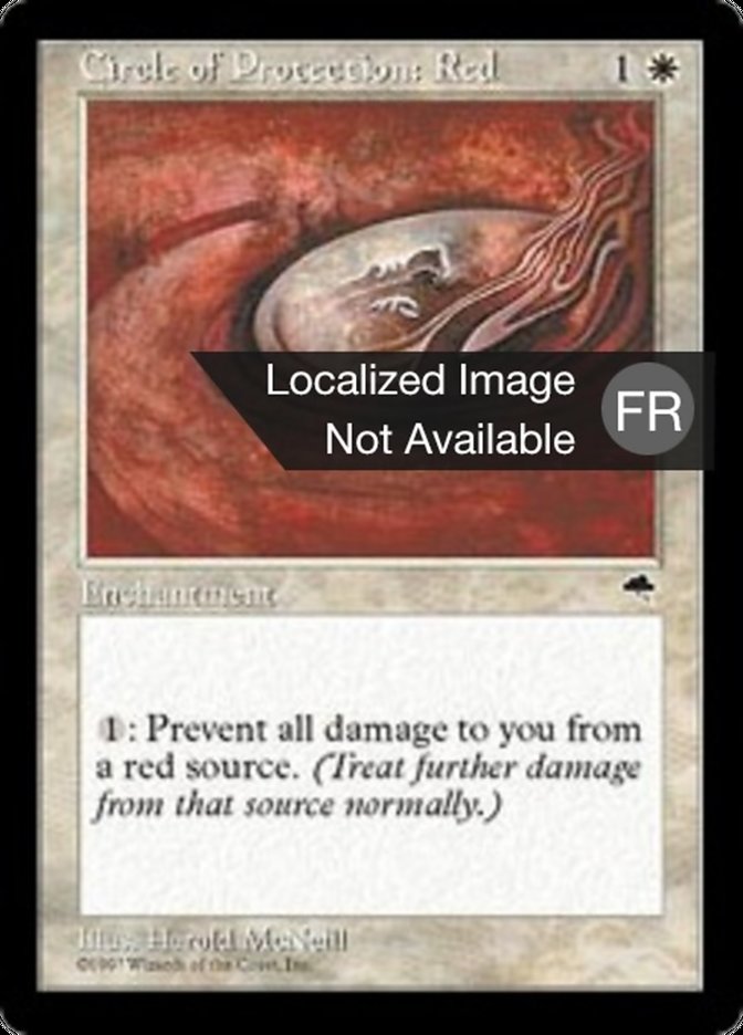 image Cercle de protection : rouge