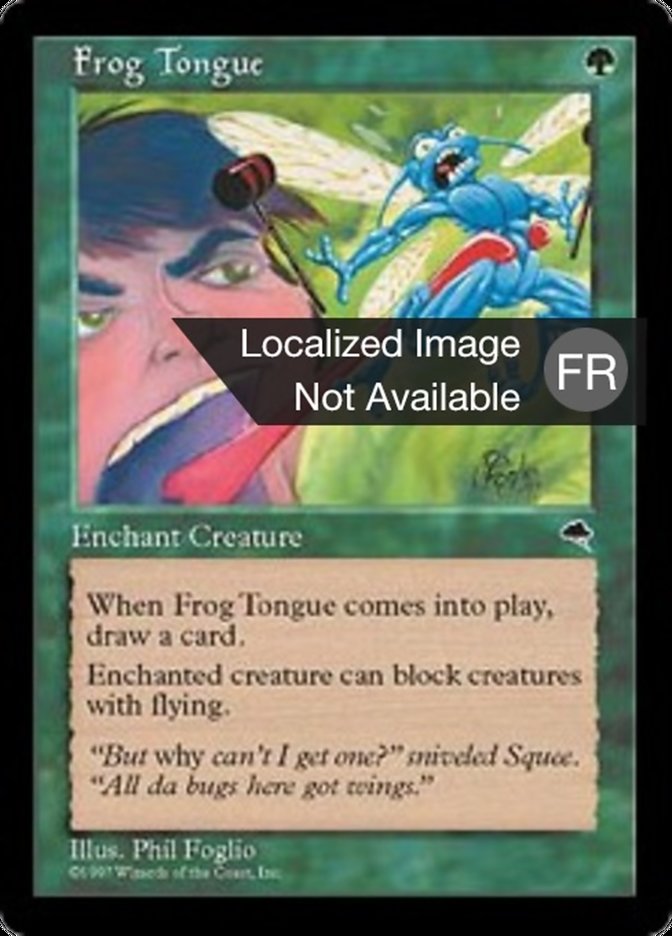 image Langue de grenouille