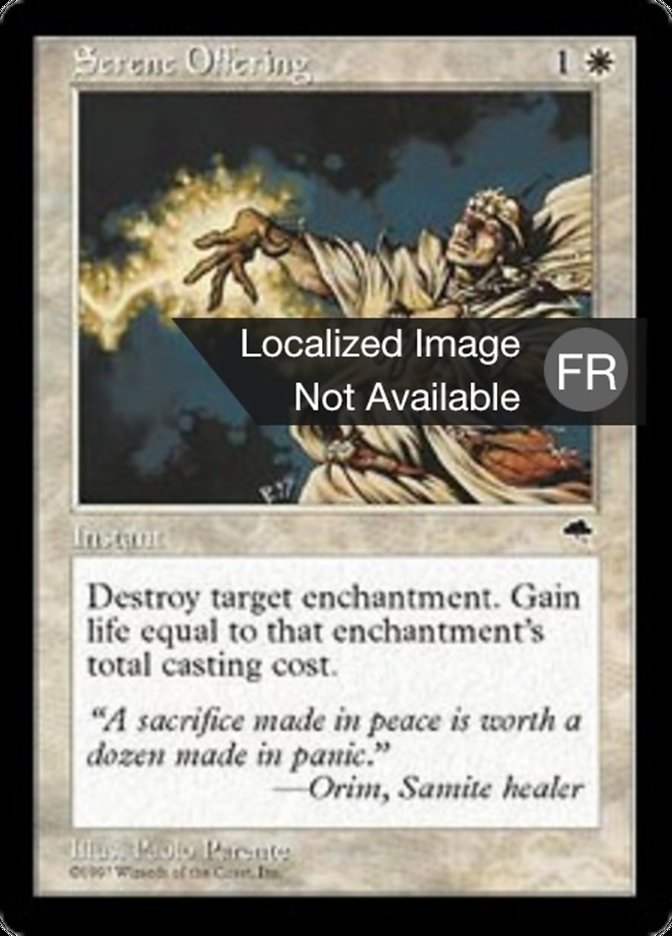 image Offrande sereine