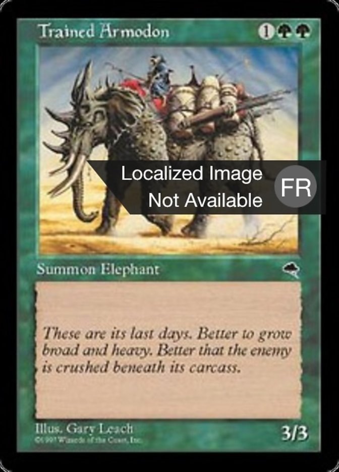 image Armodon dressé