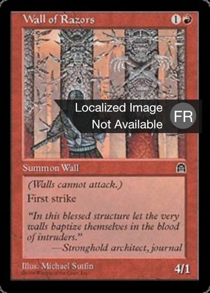 image Mur de rasoirs