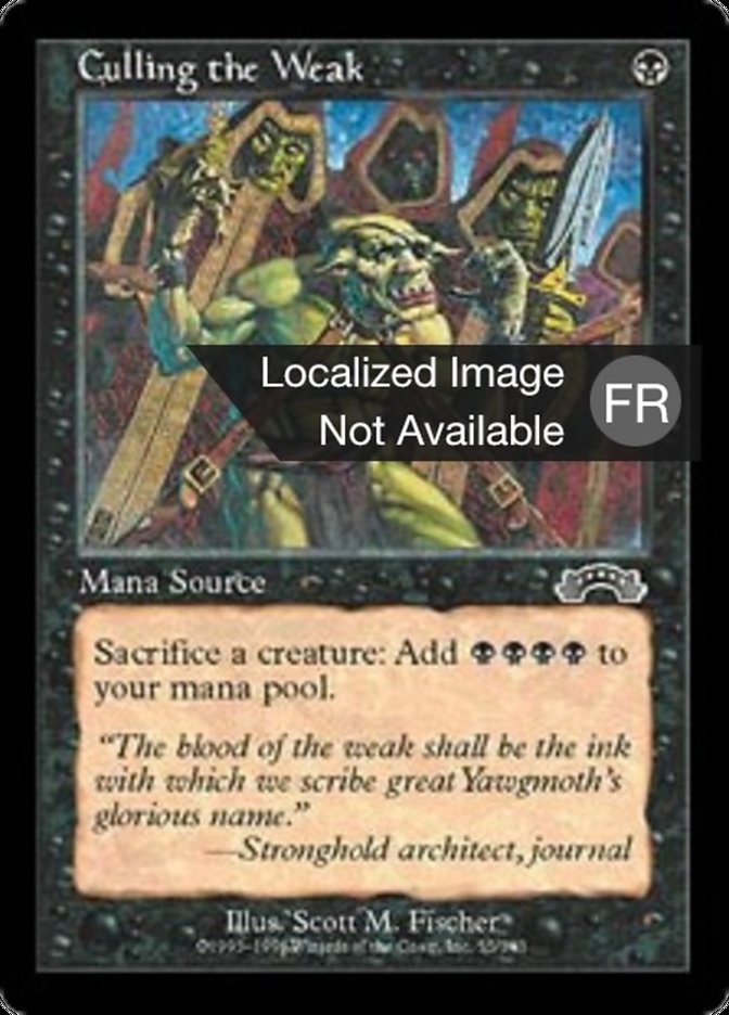 image Sacrifice des faibles