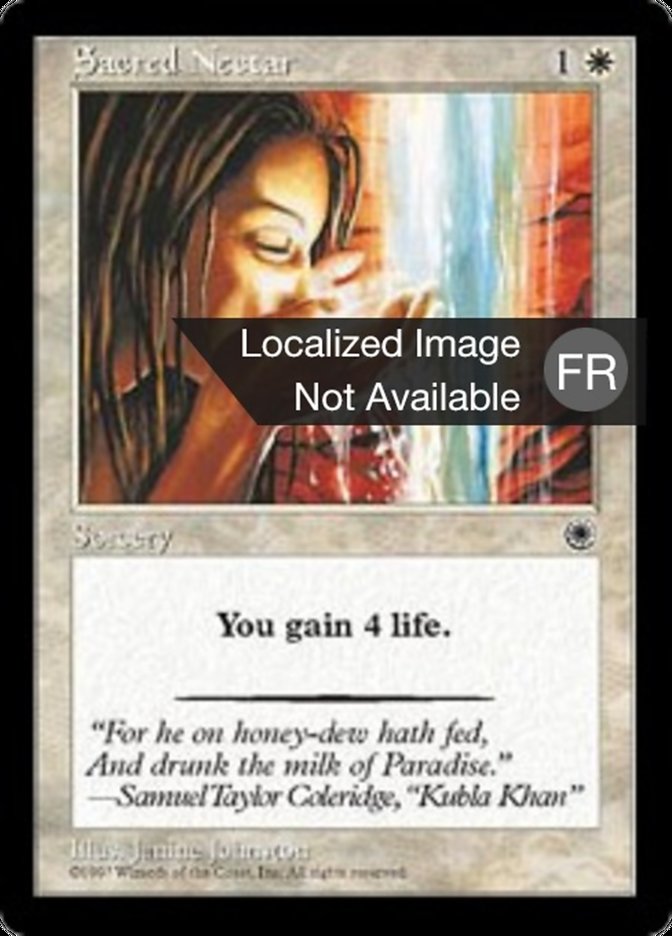 image Nectar sacré