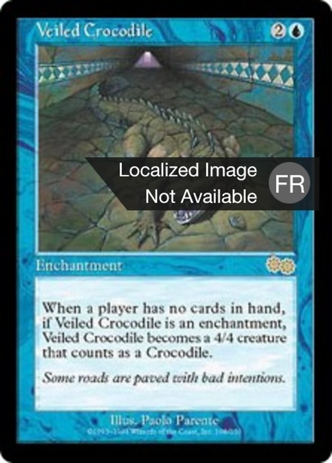 image Crocodile voilé