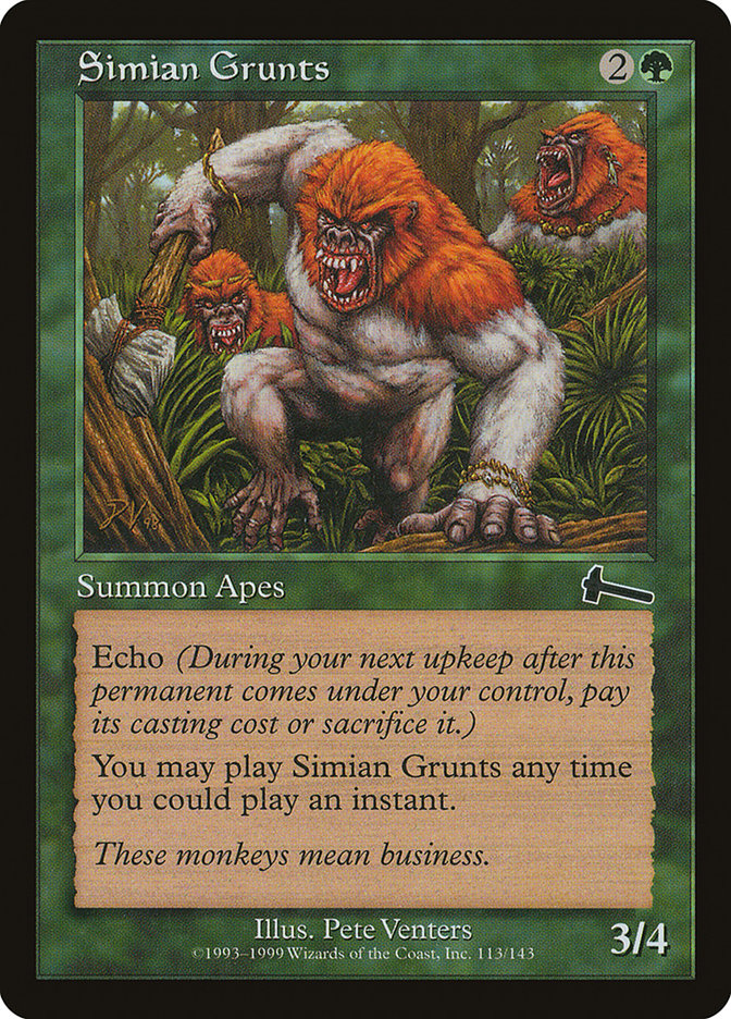 image Simian Grunts