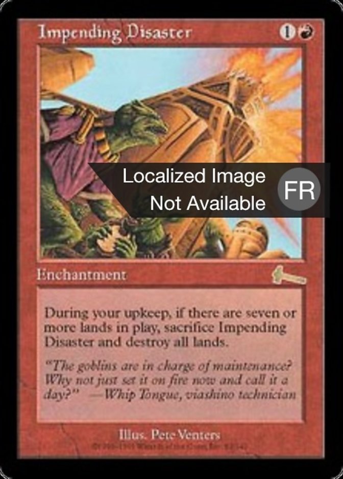 image Désastre imminent