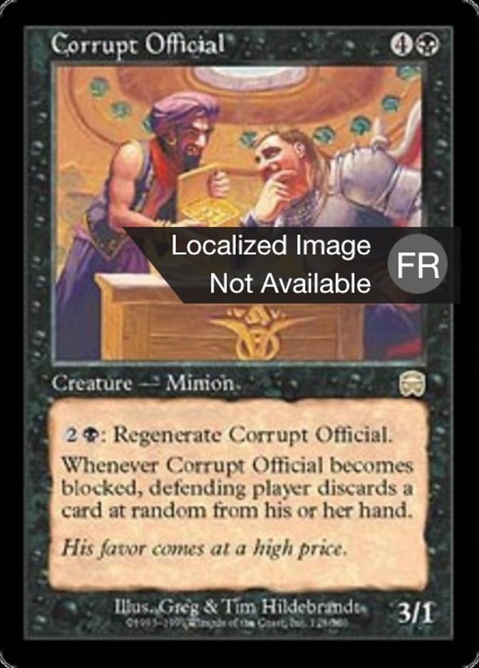 image Officiel corrompu