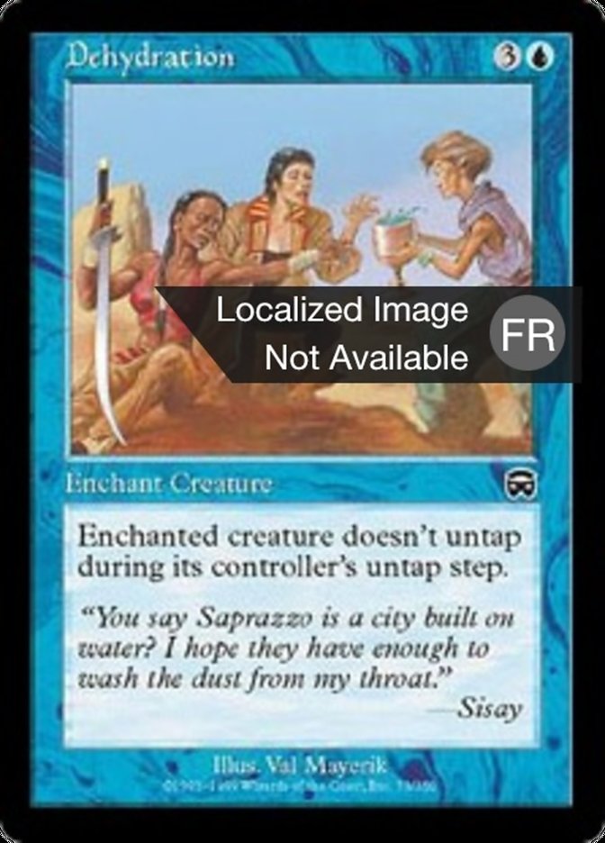 image Déshydratation