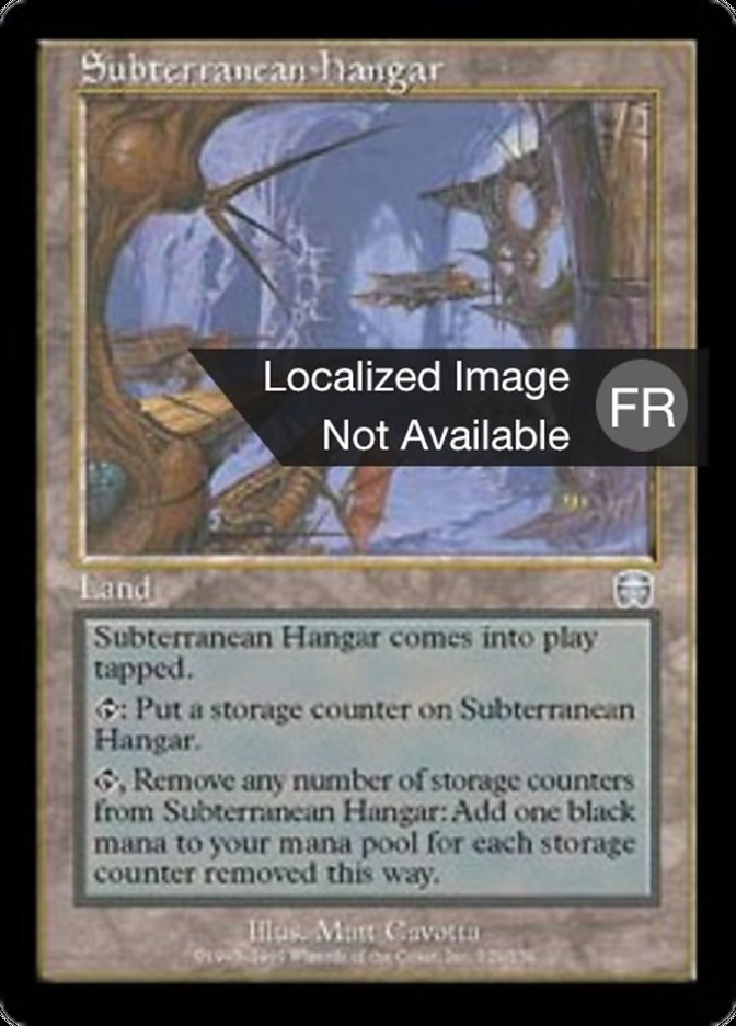 image Hangar souterrain