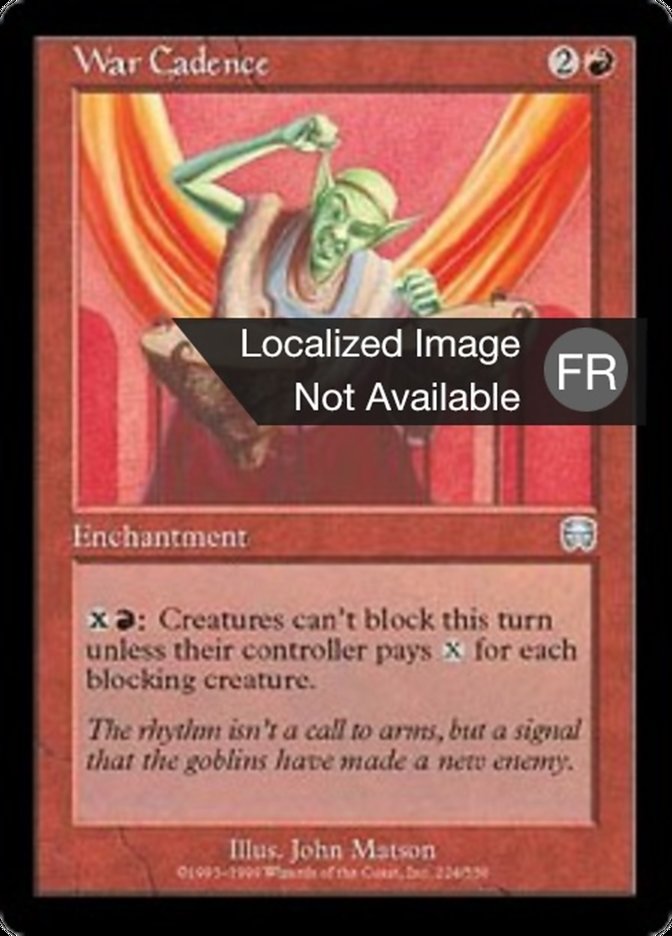 image Cadence de guerre