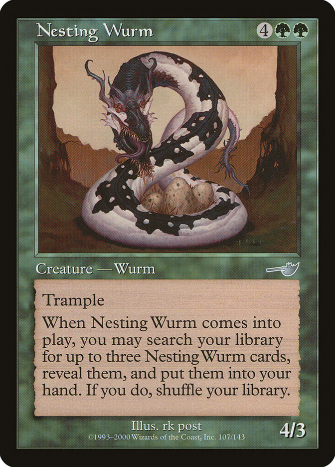 image Nesting Wurm