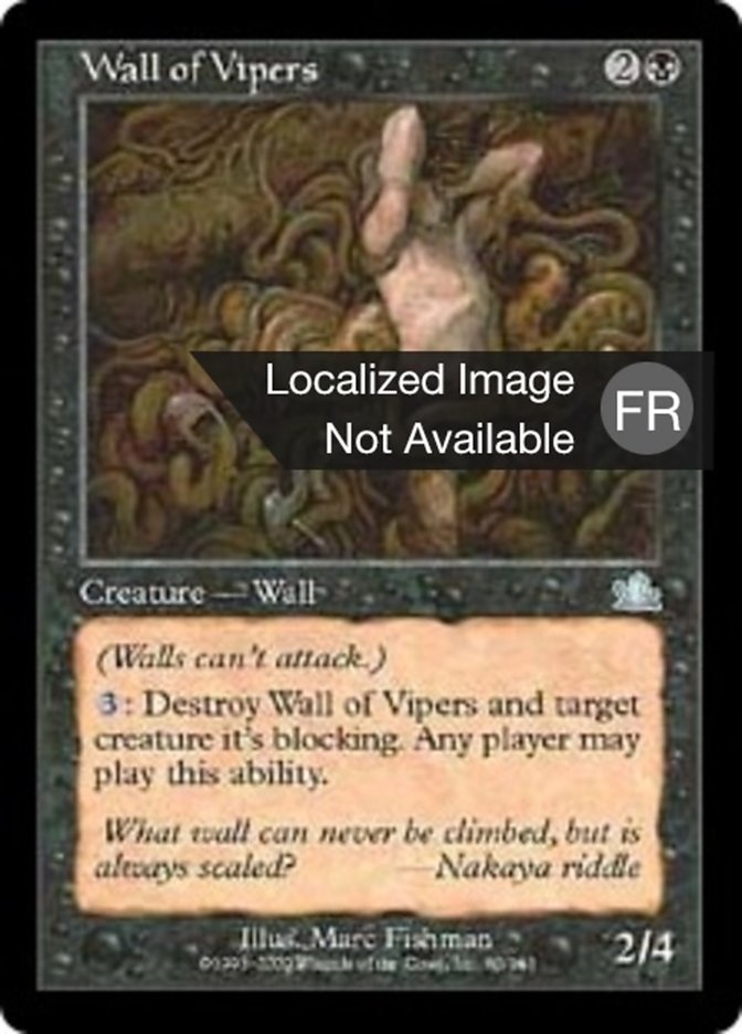 image Mur de vipères