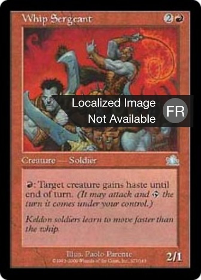 image Sergent au fouet