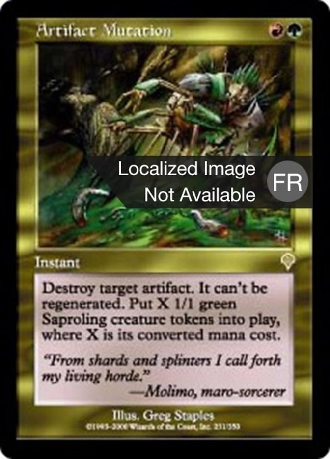 image Mutation d'artefact