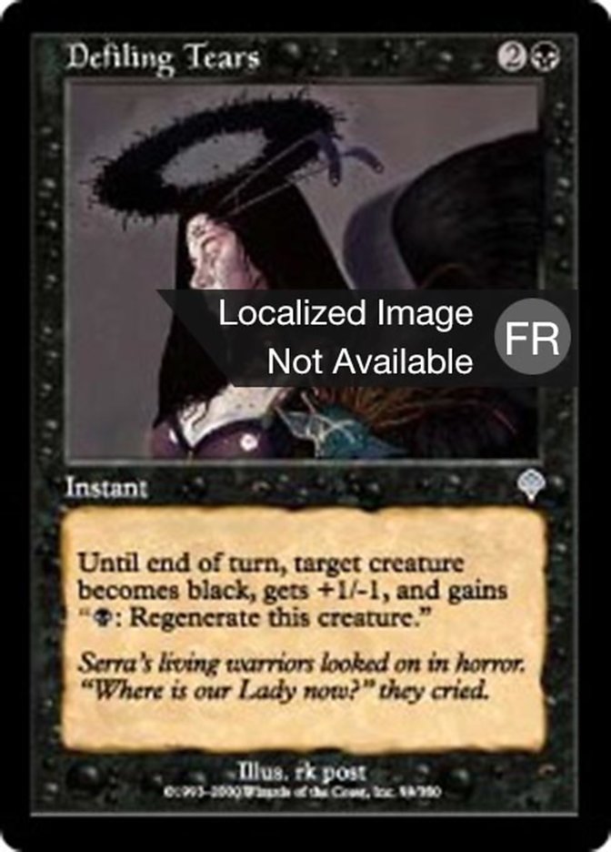 image Larmes souillées