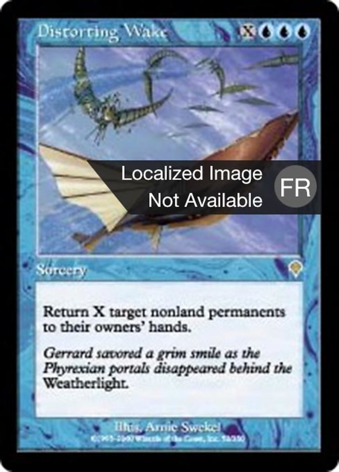 image Sillage de distorsion