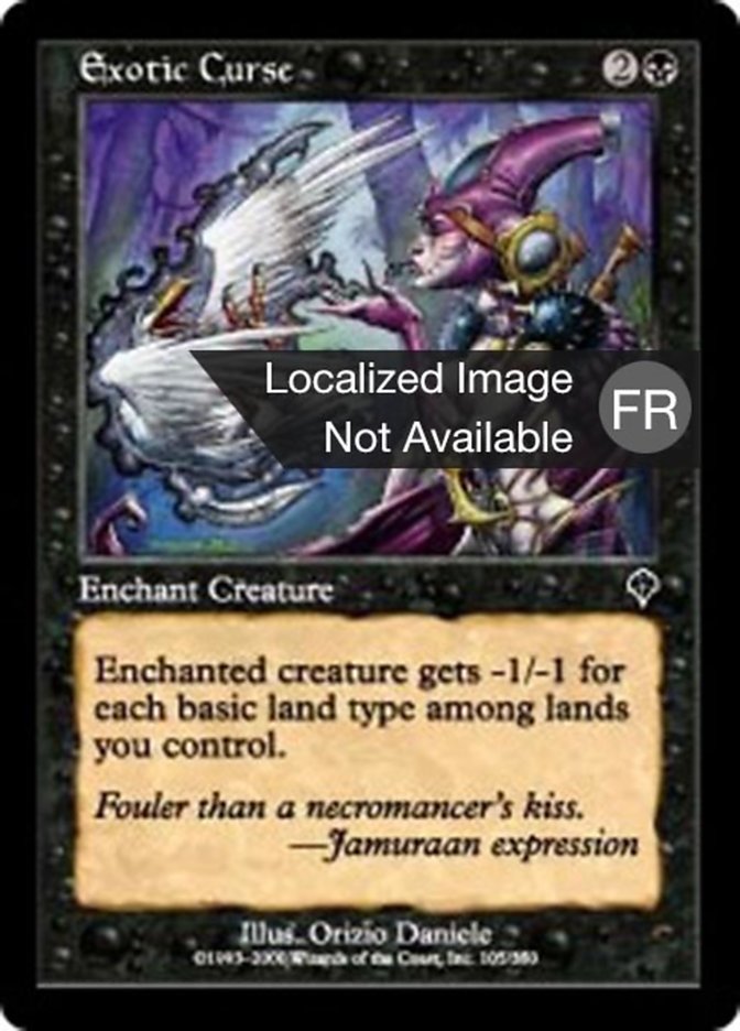 image Malédiction exotique