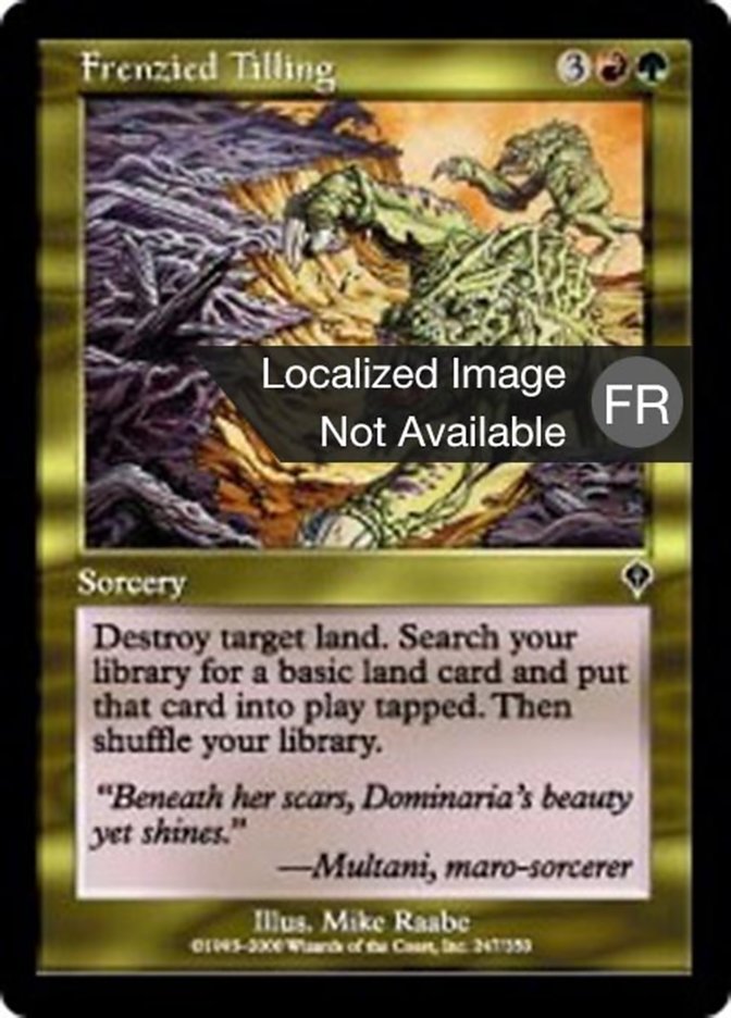 image Labourage désordonné