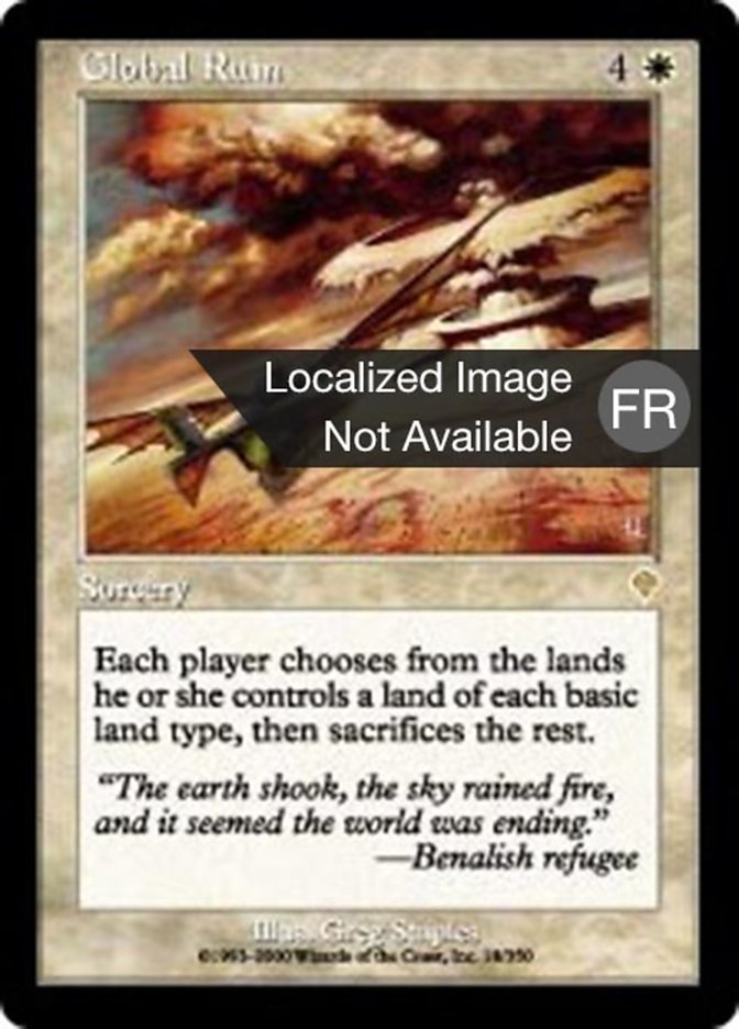 image Destruction globale